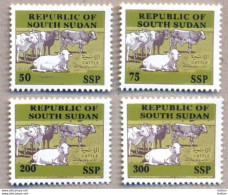 SOUTH SUDAN Proof Unissued Issue 2019 Overprint Cattle SOUDAN Du Sud Südsudan - South Sudan