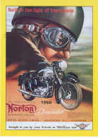 Norton Dominator - Publicité D'epoque 1950  -  CPM - Motos