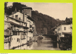 64 SAINT JEAN PIED DE PORT N°3 Les Bords De La NIVE Pont Edition Au Magasin Basque Lessive étendue VOIR DOS - Saint Jean Pied De Port