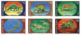 97768 MNH BULGARIA 1990 FAUNA PREHISTORICA - Unused Stamps