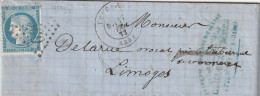 Lettre De Fougères à Limoges LAC - 1849-1876: Période Classique