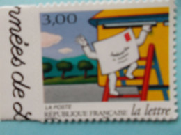 Autoadhésif No: 10 , LETTRE Au D2PART Venant Du Carnet , XX Timbre En Bon état - Unused Stamps