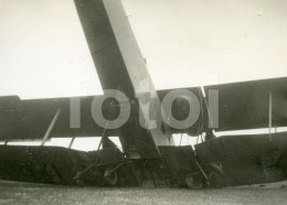 30s ORIGINAL AMATEUR PHOTO FOTO CRASH PLANE AIRCRAFT AVION BIPLANE ACCIDENT AT450 - Aviation