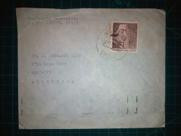CHILI, Enveloppe Distribuée à Santa Fe, Argentine. Le Cachet De La Poste Est "Los Lirios". Années 1960. - Chili