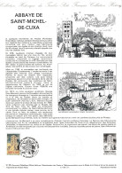 FRANCE    Document "Collection Historique Du Timbre Poste"   Abbaye St Michel De Cuxa     N° Y&T  2351 - Documenten Van De Post