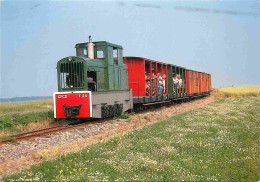 Trains - Trains - Chemin De Fer Touristique Froissy - Dompierre - Le Coferna T24 Et Son Train Abordent Le Plateau Du San - Eisenbahnen