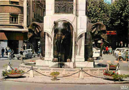 Automobiles - Chambéry - Fontaine Des Eléphants - Les 4 Sans Q - CPM - Voir Scans Recto-Verso - Voitures De Tourisme