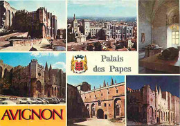 84 - Avignon - Le Palais Des Papes - Multivues - Automobiles - Blasons - Carte Neuve - CPM - Voir Scans Recto-Verso - Avignon