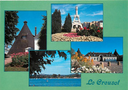 71 - Le Creusot - Multivues - Fleurs - CPM - Voir Scans Recto-Verso - Le Creusot