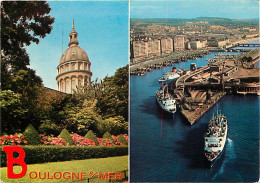 62 - Boulogne Sur Mer - Multivues - Car Ferry - Bateaux - CPM - Voir Scans Recto-Verso - Boulogne Sur Mer