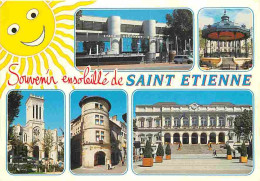 42 - Saint-Etienne - Multivues - Kiosque à Musique - Automobiles - CPM - Voir Scans Recto-Verso - Saint Etienne