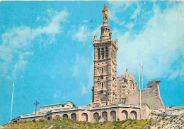 13 - Marseille - Notre Dame De La Garde - Flamme Postale - CPM - Voir Scans Recto-Verso - Notre-Dame De La Garde, Funicular Y Virgen