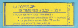 J.P.S. 01/24 - N°03 - France - Carnet De 10 TP Faites De La Musique 1989 Fermé - N° 2376 C 8 - Livraison Offerte - Modern : 1959-...