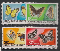 TCHAD - 1967 - N°YT. 137 à 140 - Papillons / Butterflies - Neuf Luxe ** / MNH / Postfrisch - Papillons