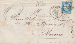 Lettre De Nantes à Reims LAC - 1849-1876: Période Classique