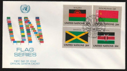 FDC/ONU/New York/Flags/Drapeaux (n19) MALAWI-BYELORUSSIAN SSR-JAMAICA-KENYA ( - FDC