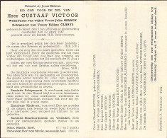 Doodsprentje / Image Mortuaire Gustaaf Victoor - Serryn Clarys - Ieper 1872-1947 - Overlijden