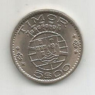 TIMOR PORTUGAL 5$00 ESCUDO 1970 - Timor