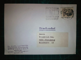 ALLEMAGNE; Enveloppe Appartenant Au "Dr. Karl Lutwitzi" Circulant Avec Un Cachet Spécial De "Pforzheim Schmuk Und Uhrens - Used Stamps