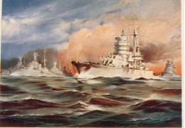 Corazzate - Cesare Et Cavour -  Art Card Modern - CPM - Warships
