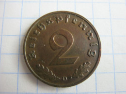 Germany 2 Reichspfennig 1939 D - 2 Reichspfennig