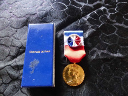 Médaille Ministère Du Travail , 2001, Honneur Et Travail Dans Son écrin - Professionals / Firms