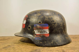 WW2 German Helmet M40, Hkp66 - Original - Casques & Coiffures