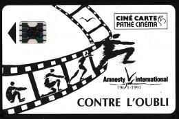 Cinécarte Pathé N°70 Amnesty International "Contre L'Oubli" - Entradas De Cine