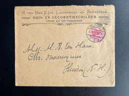 NETHERLANDS 1911 LETTER BARNEVELD TO HUIZEN 03-10-1911 NEDERLAND - Cartas & Documentos