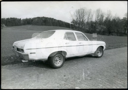 1969 ORIGINAL AMATEUR PHOTO FOTO CHEVROLET NOVA CAR SUISSE PLATE AT588 - Coches