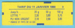 J.P.S. 01/24 - N°07 - France - Carnet De 10 TP 16° Jeux D'hiver Fermé - N° 2614 C 7 - Livraison Offerte - Moderne : 1959-...