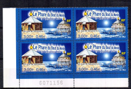 Bloc De 4 Numéroté Du N° 3294.le Phare Du Bout Du Monde.neuf - Unused Stamps