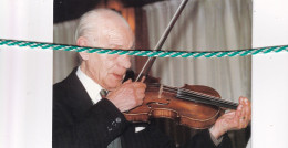 Jules Galmart, Wetteren 1908, 1998. Foto Muzikant, Violist - Todesanzeige