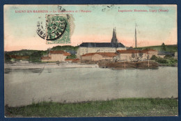 55  LIGNY En BARROIS   Canal De La Marne Au Rhin  Débarcadère Et Hospice (couleur) - Ligny En Barrois