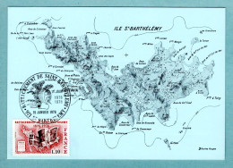 Carte Maximum 1978 - Rattachement De L’île De Saint-Barthélemy à La France - YT 1985 - 971 St Barthélémy - 1970-1979