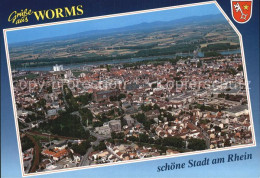 72496968 Worms Rhein Fliegeraufnahme Abenheim - Worms