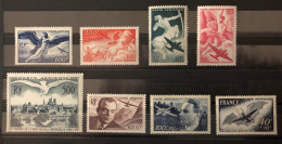 Timbres France - Poste Aérienne 1946 à 1948 Yvert & Tellier Du N°16 Au 23 Neuf ** - 1927-1959 Nuevos