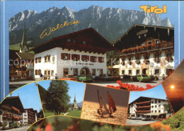 72496820 Walchsee Tirol Teilansichten Gemeindeamt Hotels Kirche Windsurfen Kaise - Autres & Non Classés
