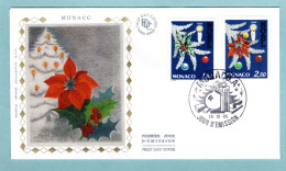 FDC Monaco 1986 - Noël 1986 - YT 1554 Et 1555 - FDC