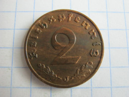 Germany 2 Reichspfennig 1938 J - 2 Reichspfennig
