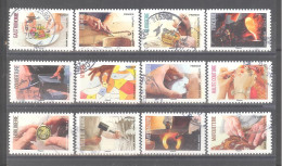 France Autoadhésifs Oblitérés N°2254/2265 (Série Complète : Métiers D'excellence) (cachet Rond) - Used Stamps