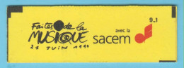 J.P.S. 01/24 - N°09 - France - Carnet De 10 TP Faites De La Musique 1990 Fermé - N° 2614 C 9 - Livraison Offerte - Modernos : 1959-…