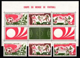 Gabun 540-542 Und Block 27 Postfrisch Fußball #KO247 - Gabon (1960-...)