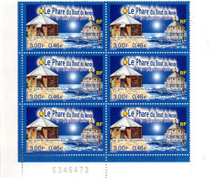 Bloc De 6 Numéroté Du N° 3294.le Phare Du Bout Du Monde.neuf - Unused Stamps
