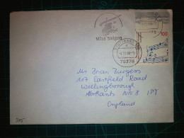 ALLEMAGNE, Enveloppe Circulée Vers L'Angleterre Avec Cachet Spécial De "Miss Saigon". Année 1996.. - Used Stamps