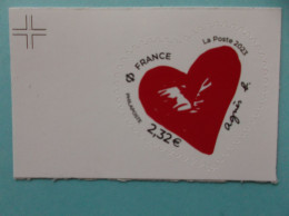 Autoadhésif No:2241 , COEUR AGNES B.  , Venant Du Feuille , XX En Bon état - Unused Stamps