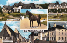 61 - Orne -  LE MERLERAULT - Haras De La Beauvaisiniere - L Eglise Et Grande Rue - L Hotel De Ville - Le Merlerault