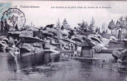 59 - Nord -   VALENCIENNES  -les Rochers Et La Piece D Eau Du Jardin De La Rhonelle - Valenciennes