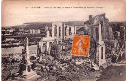 55 - Meuse -  SAINT MIHIEL -  Mess Des Officiers - La Meuse Et Monument Aux Morts - Saint Mihiel