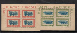 Romania 1945 Posta Aerea Minifogli A24/25 ** MNH / VF - Unused Stamps